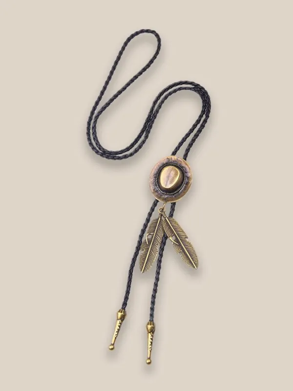 Western Cowboy Bolo Tie Necklace sold by Coofandy