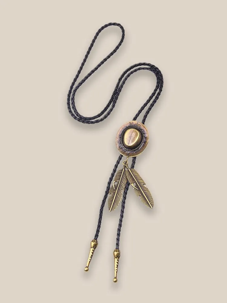 Western Cowboy Bolo Tie Necklace sold by Coofandy