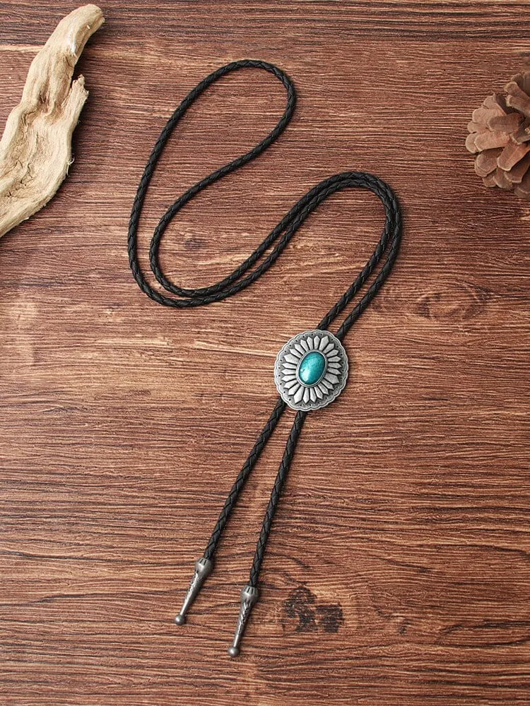 Vintage Bolo Tie Leather Necklace sold by Coofandy product image thumbnail 5