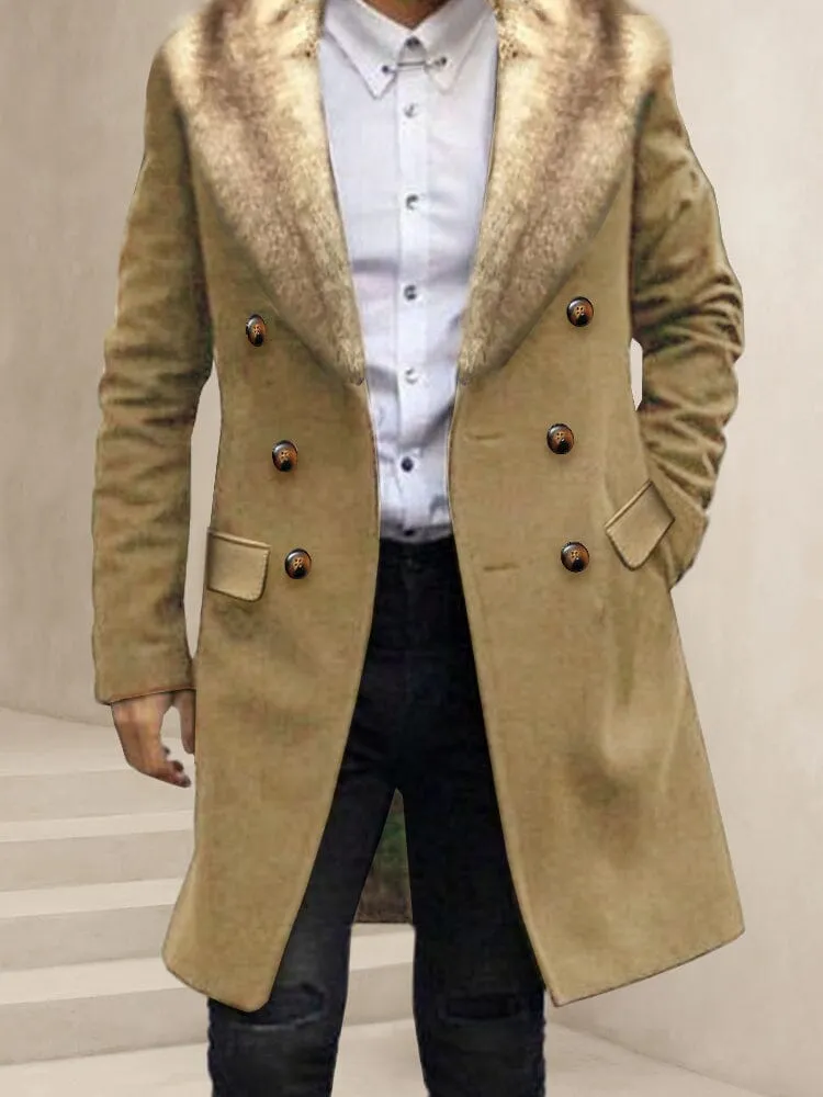 Stylish Double-Breasted Tweed Coat sold by Coofandy product image thumbnail 5