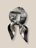 Stylish Printed Square Silk Scarf sold by Coofandy