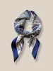 Stylish Printed Square Silk Scarf sold by Coofandy