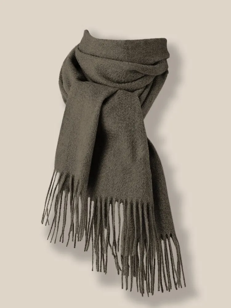 Comfy Tassel Faux Pashmina Scarf sold by Coofandy product image thumbnail 3