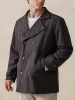 Lapel Double-Breasted Tweed Coat sold by Coofandy
