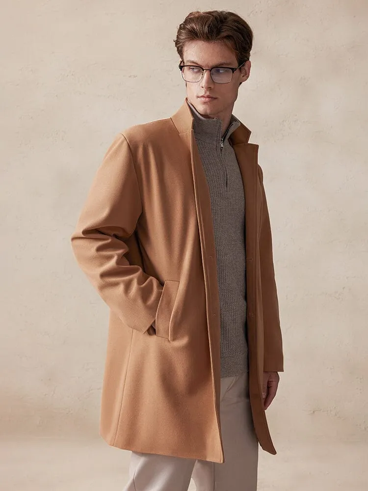 Comfy Stand Collar Tweed Coat sold by Coofandy product image thumbnail 2