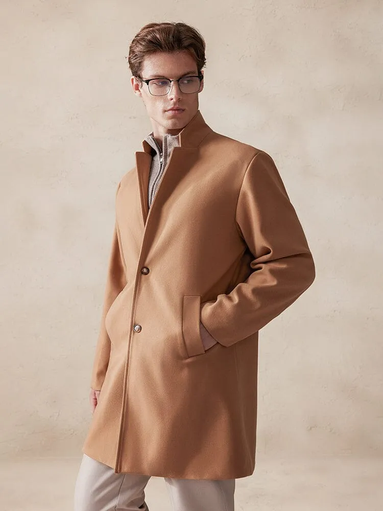 Comfy Stand Collar Tweed Coat sold by Coofandy product image thumbnail 4