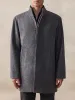 Casual Stand Collar Tweed Coat sold by Coofandy