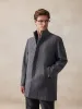 Casual Stand Collar Tweed Coat sold by Coofandy