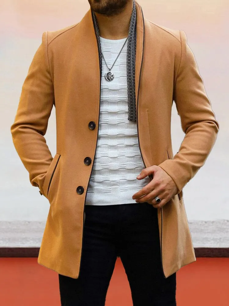 Stylish Single Breasted Tweed Coat sold by Coofandy product image thumbnail 4