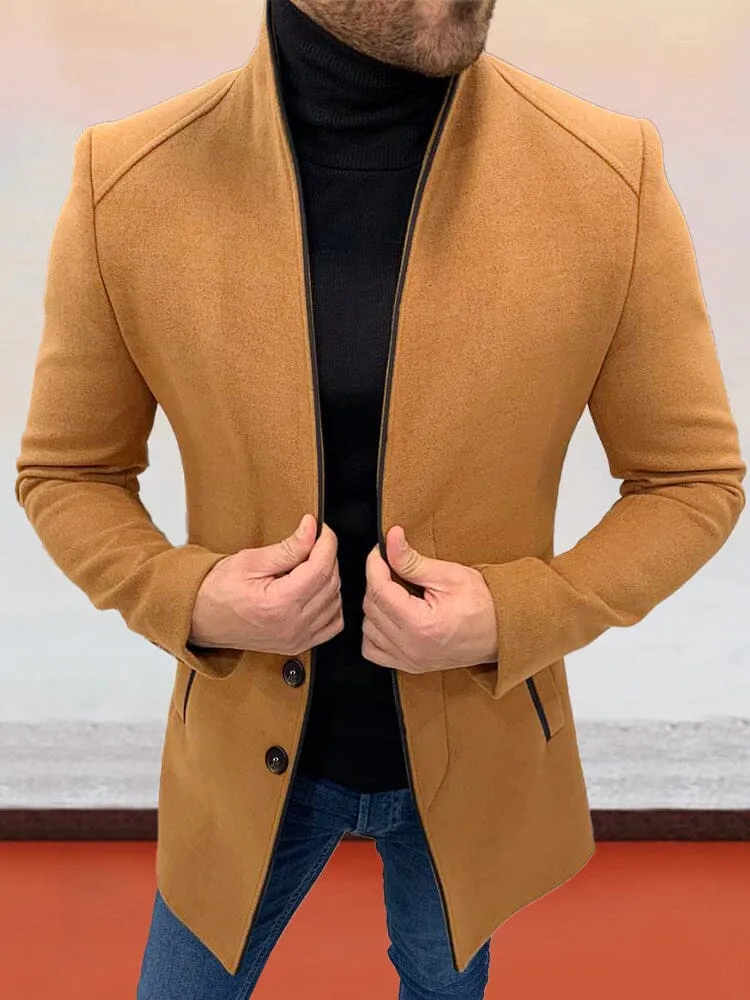 Stylish Single Breasted Tweed Coat sold by Coofandy product image thumbnail 5