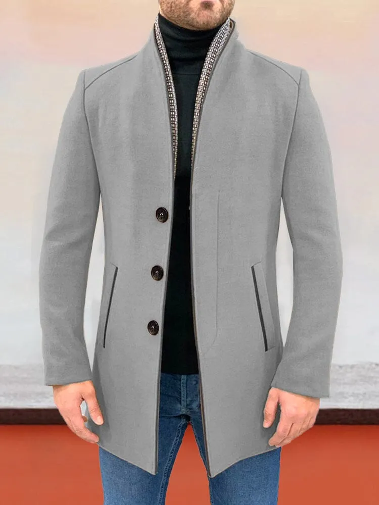 Stylish Single Breasted Tweed Coat sold by Coofandy product image thumbnail 3