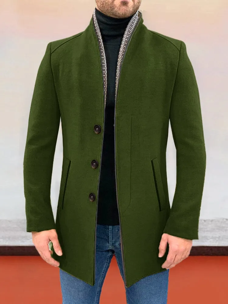 Stylish Single Breasted Tweed Coat sold by Coofandy product image thumbnail 2