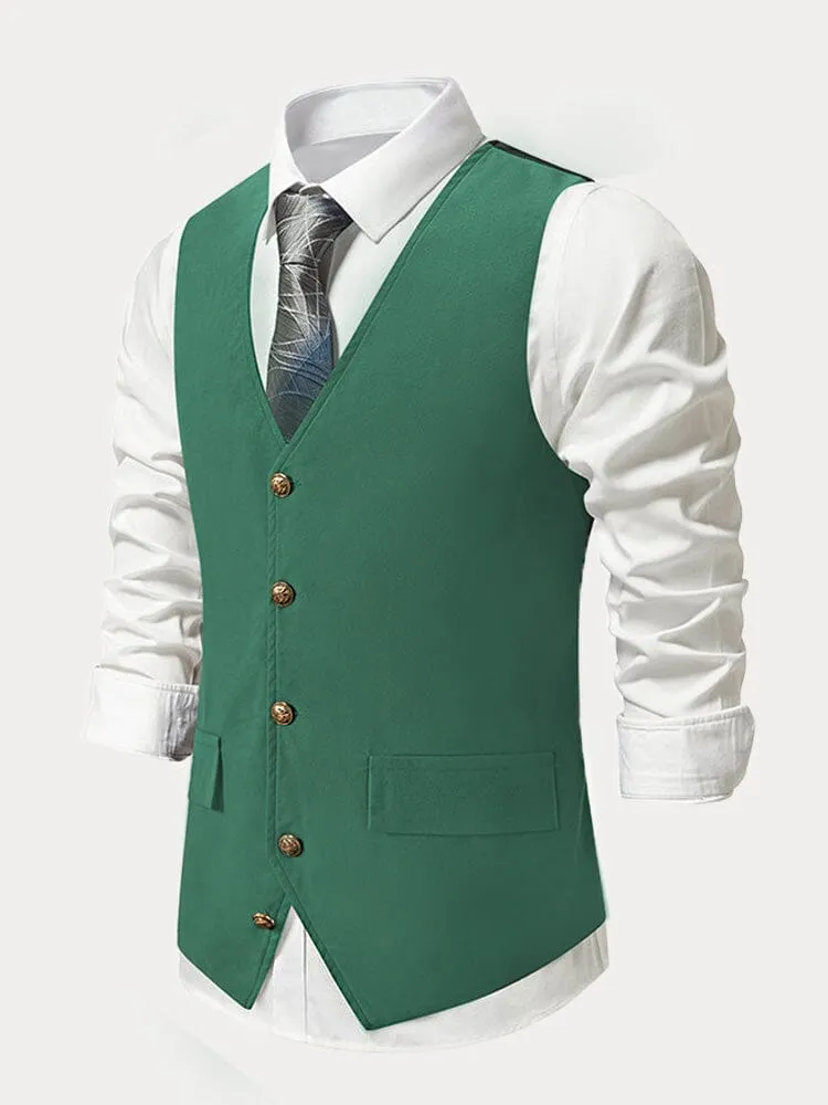 Vintage V-neck Vest sold by Coofandy product image thumbnail 4