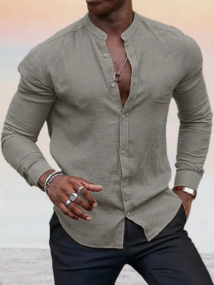 Cozy Cotton Linen Shirt sold by Coofandy product image thumbnail 5