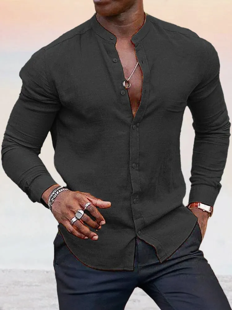 Cozy Cotton Linen Shirt sold by Coofandy product image thumbnail 4