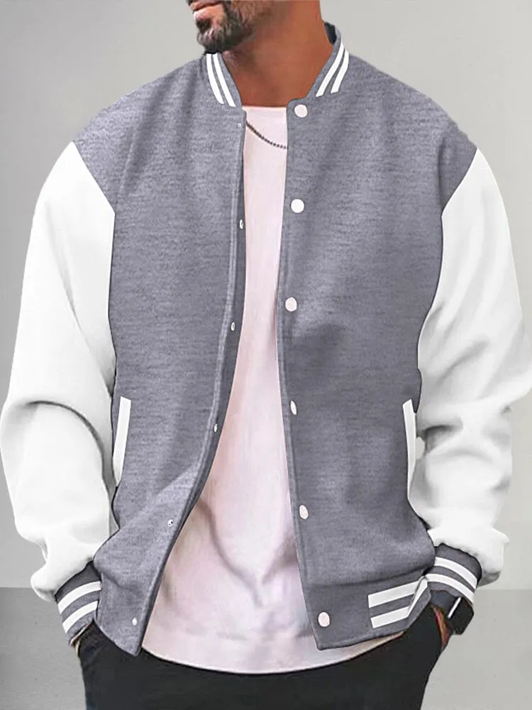 Casual Varsity Baseball Jacket sold by Coofandy