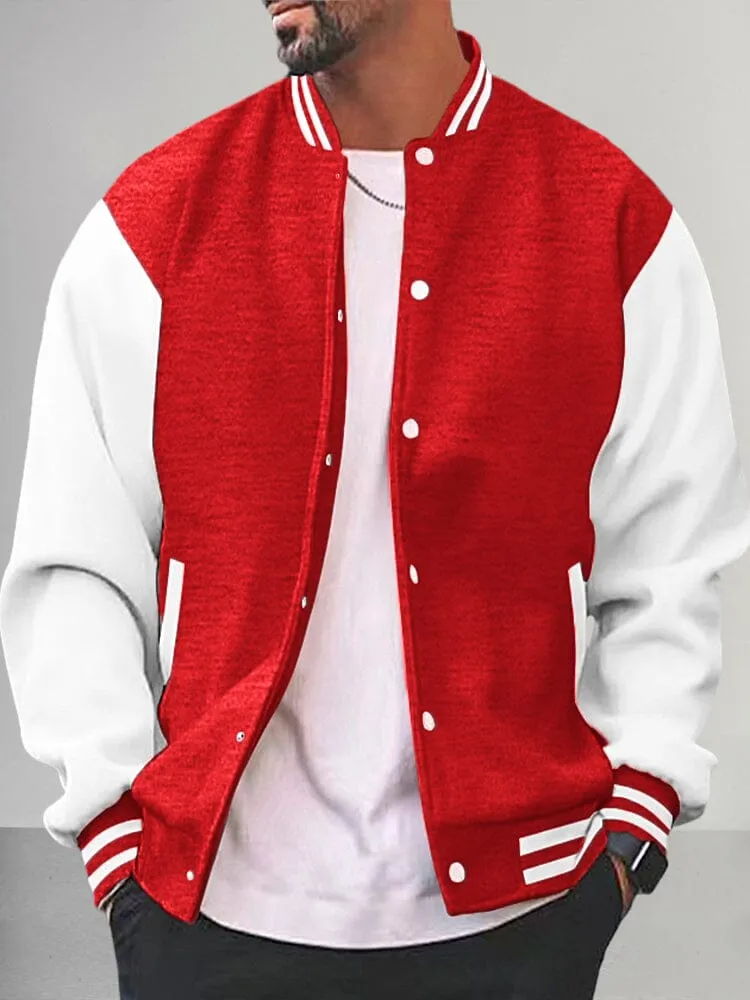 Casual Varsity Baseball Jacket sold by Coofandy product image thumbnail 5