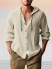 Casual Cotton Linen Hooded Top sold by Coofandy