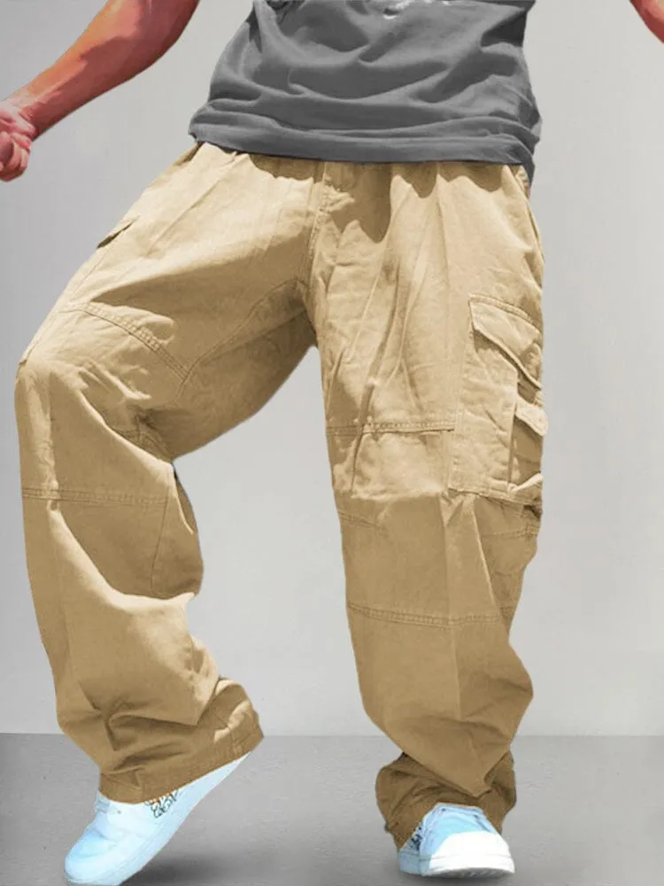 Loose 100% Cotton Cargo Pants sold by Coofandy product image thumbnail 4
