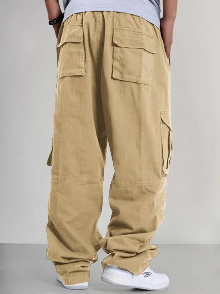 Loose 100% Cotton Cargo Pants sold by Coofandy product image thumbnail 5