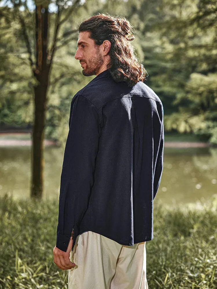 Eco-friendly Cozy Linen Blend Shirt sold by Coofandy product image thumbnail 3