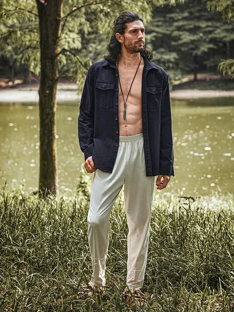 Eco-friendly Cozy Linen Blend Shirt sold by Coofandy product image thumbnail 4