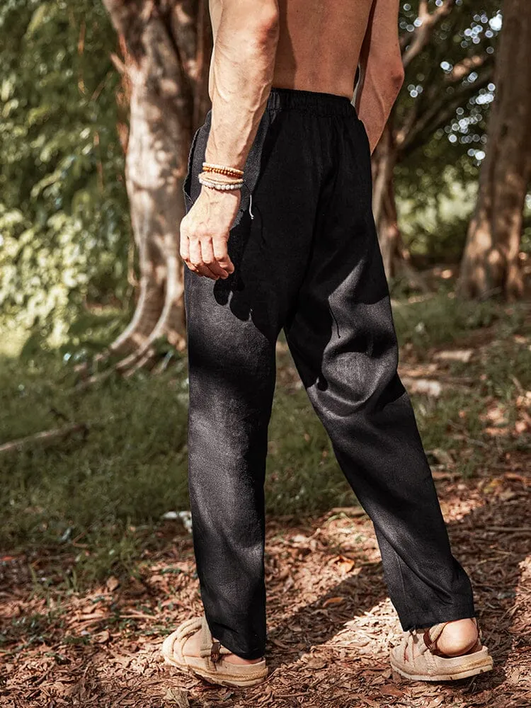 Eco-friendly Cozy 100% Linen Pants sold by Coofandy product image thumbnail 2