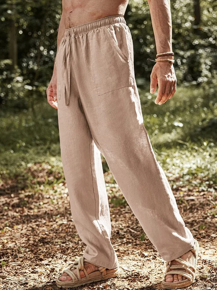 Eco-friendly 100% Linen Pants sold by Coofandy