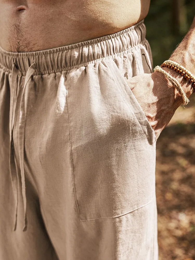 Eco-friendly 100% Linen Pants sold by Coofandy product image thumbnail 5