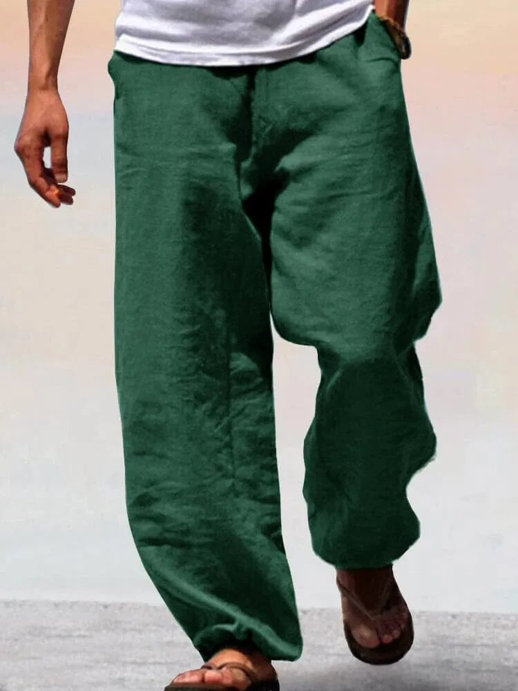Soft Cotton Linen Wide Leg Pants sold by Coofandy product image thumbnail 5