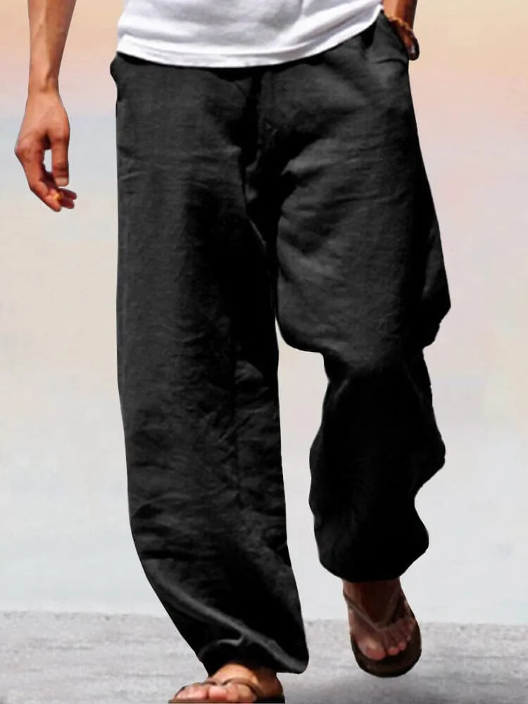 Soft Cotton Linen Wide Leg Pants sold by Coofandy product image thumbnail 3