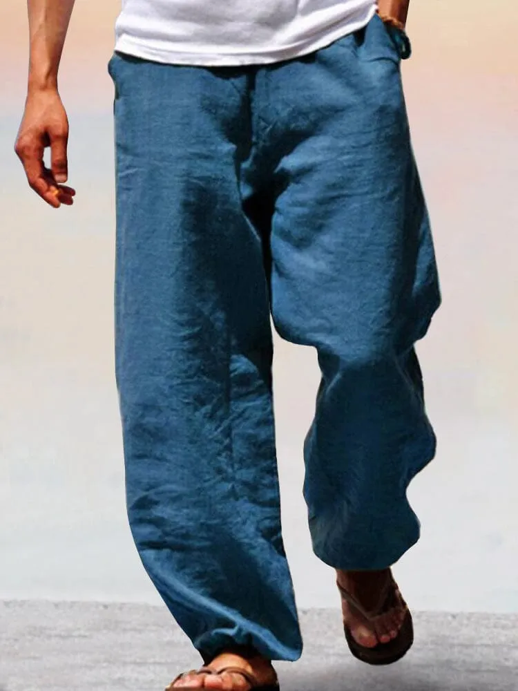 Soft Cotton Linen Wide Leg Pants sold by Coofandy