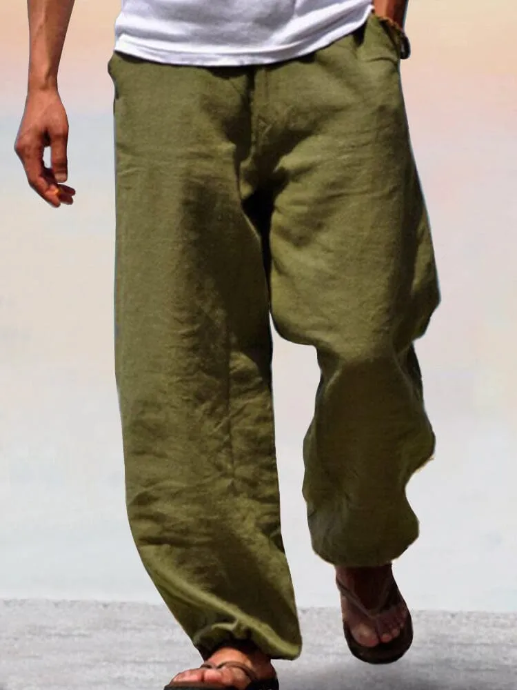 Soft Cotton Linen Wide Leg Pants sold by Coofandy product image thumbnail 2