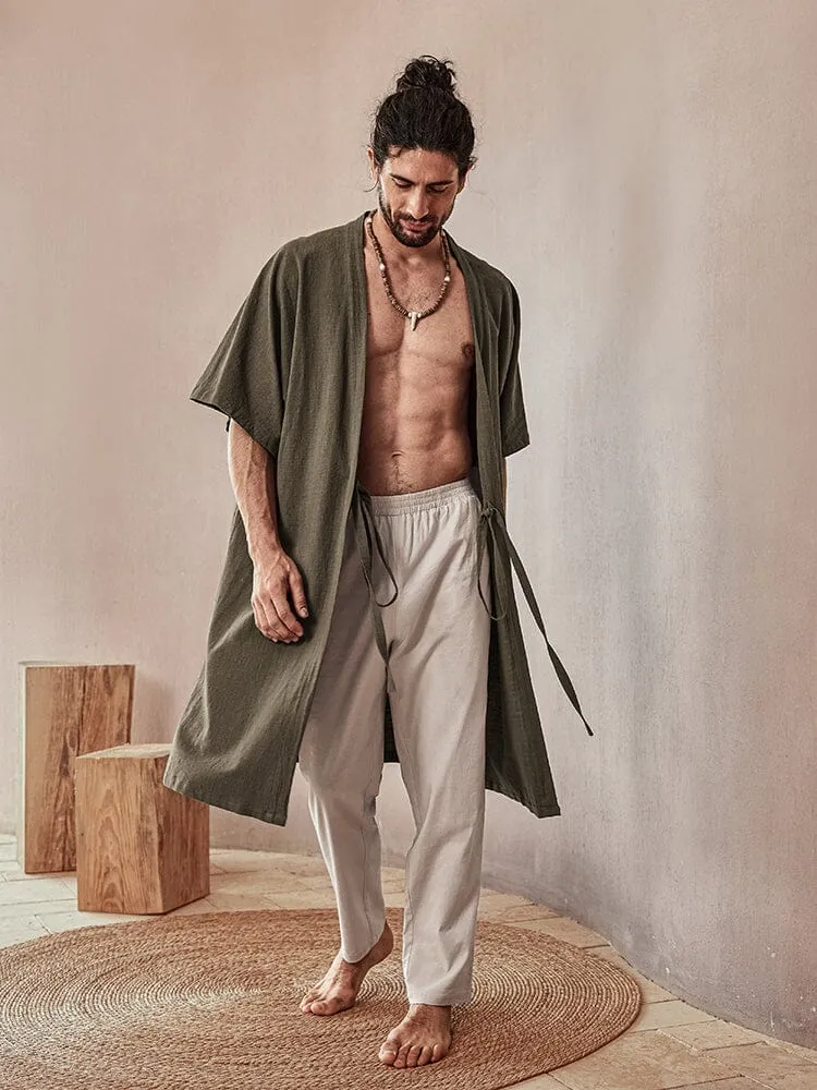 Soft Loose Cotton Linen Outerwear sold by Coofandy