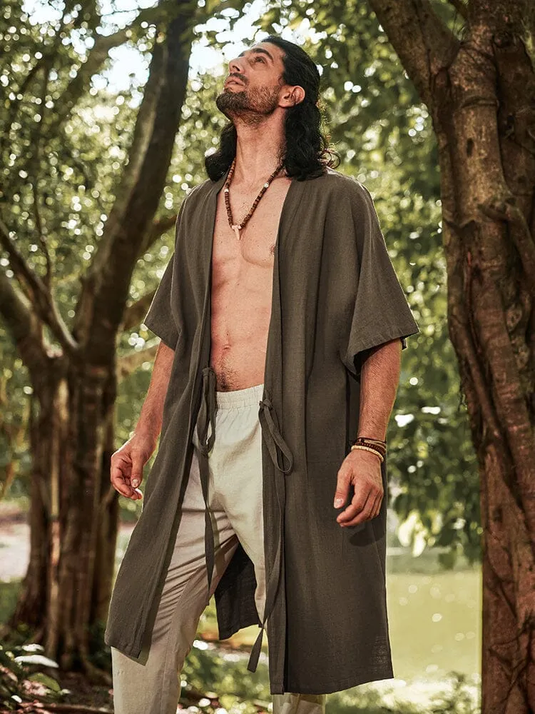 Soft Loose Cotton Linen Outerwear sold by Coofandy product image thumbnail 5