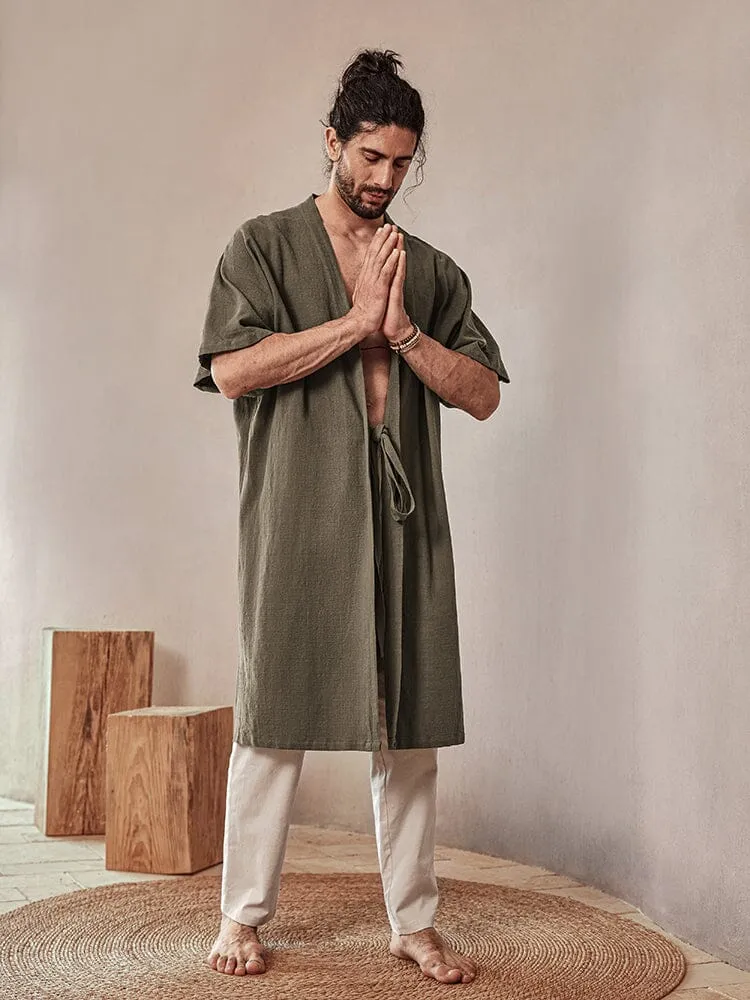 Soft Loose Cotton Linen Outerwear sold by Coofandy product image thumbnail 2