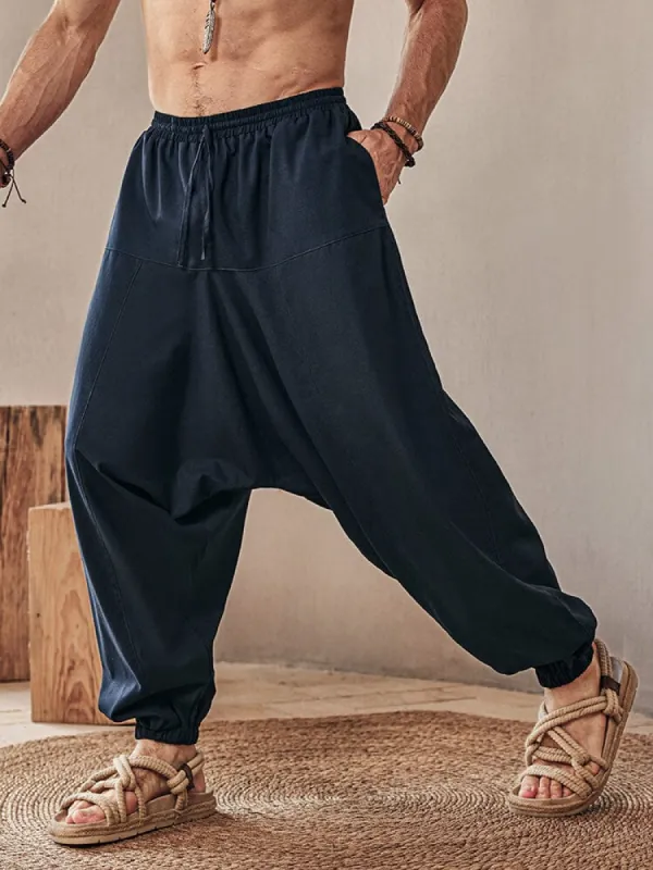 Cozy Linen Blend Harem Pants sold by Coofandy