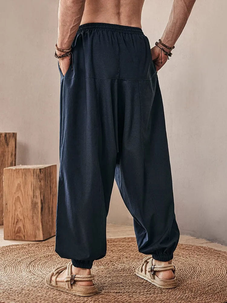 Cozy Linen Blend Harem Pants sold by Coofandy product image thumbnail 4