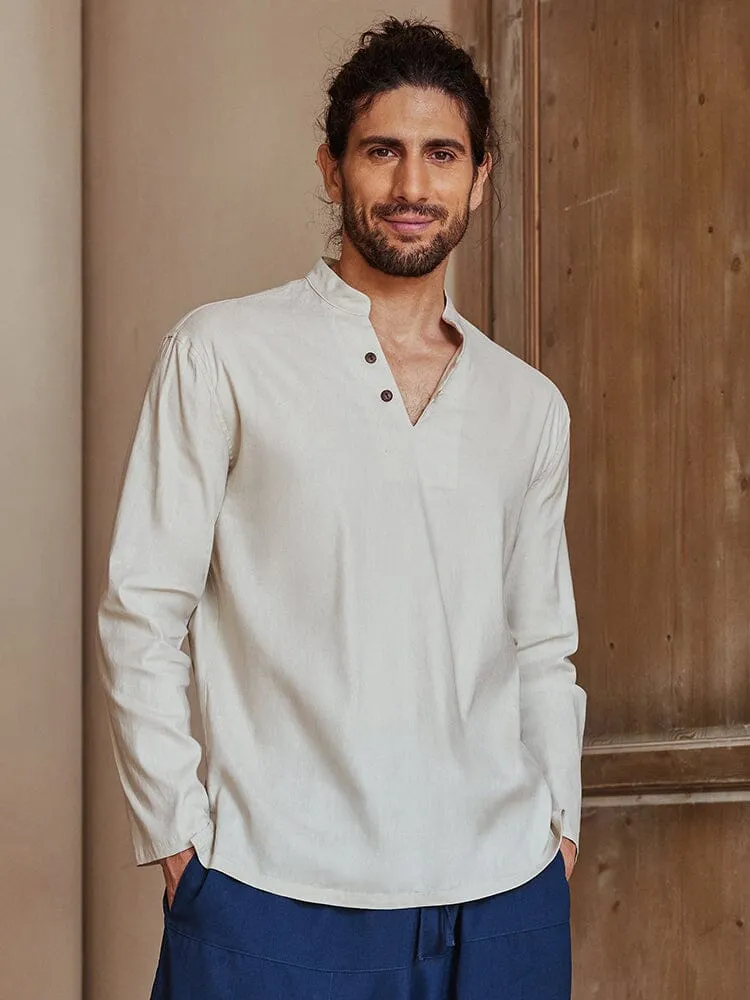 Casual Linen Blend Shirt sold by Coofandy