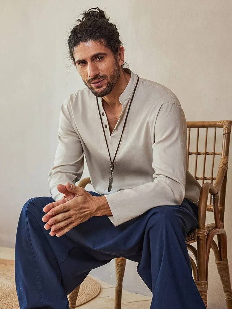 Casual Linen Blend Shirt sold by Coofandy product image thumbnail 2