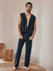 Soft Linen Blend Tank Top Set sold by Coofandy