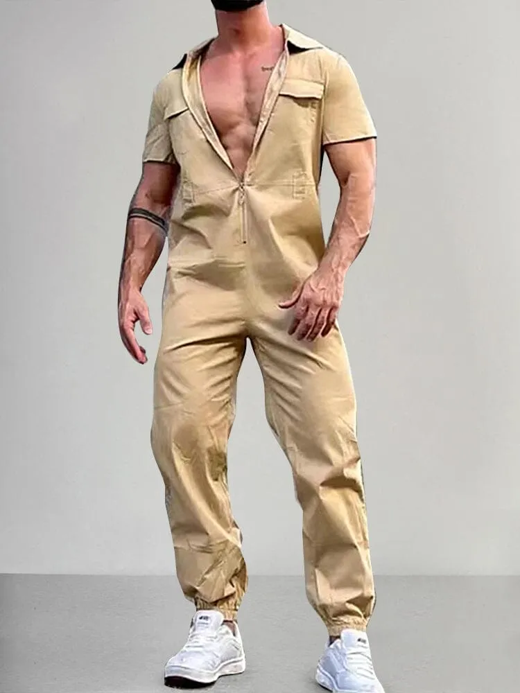 Casual Cozy Beam Feet Jumpsuit sold by Coofandy