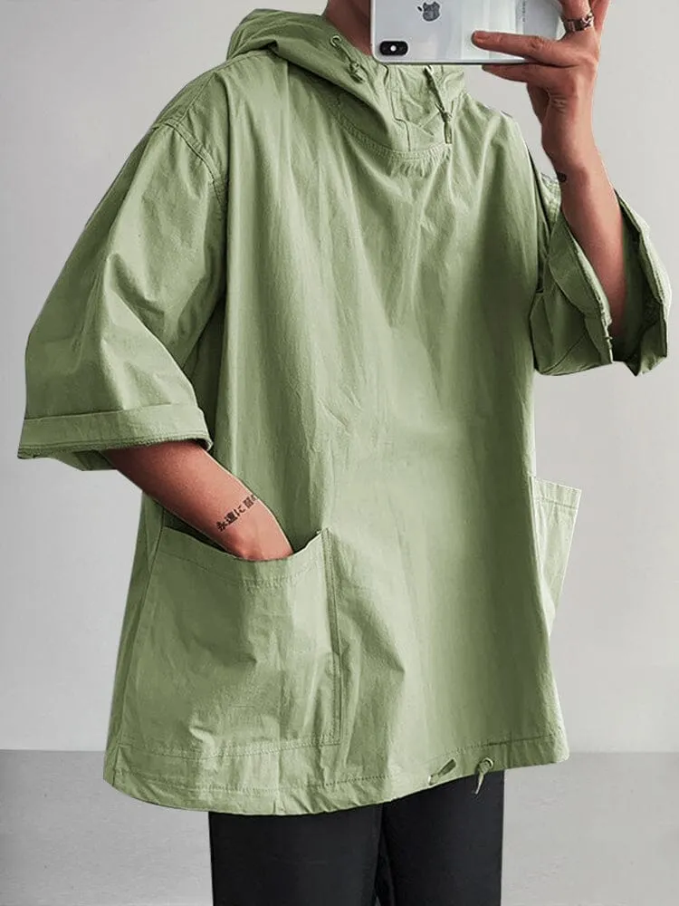 Suede Loose Hooded Top sold by Coofandy product image thumbnail 3