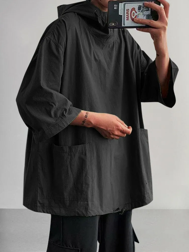 Suede Loose Hooded Top sold by Coofandy product image thumbnail 2