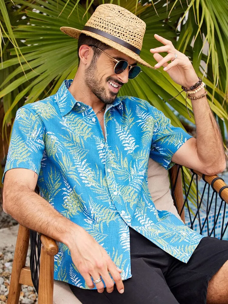 Casual Linen Blend Printed Shirt (US Only) sold by Coofandy