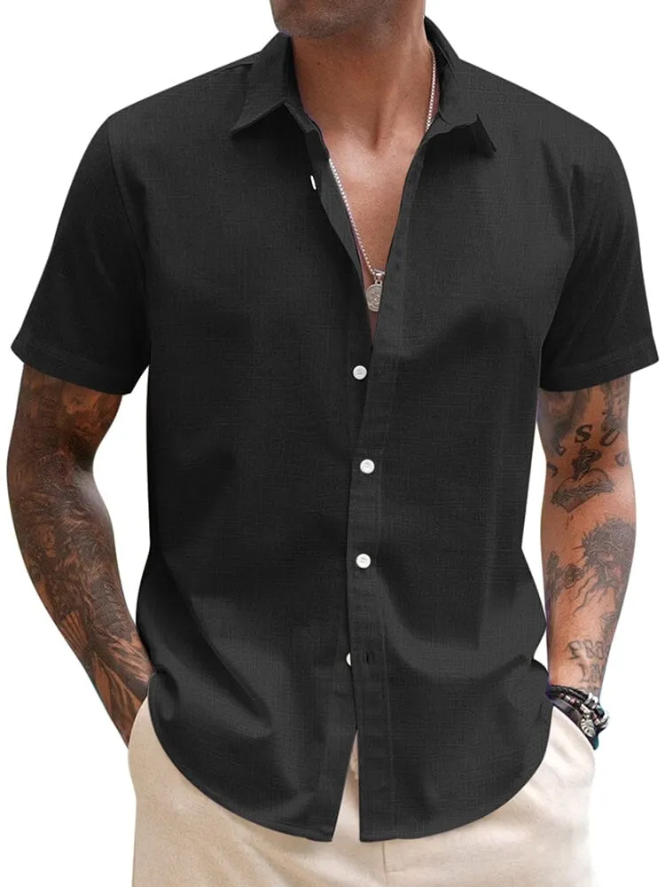 Casual Linen Blend Button Down Shirt (US Only) sold by Coofandy product image thumbnail 2