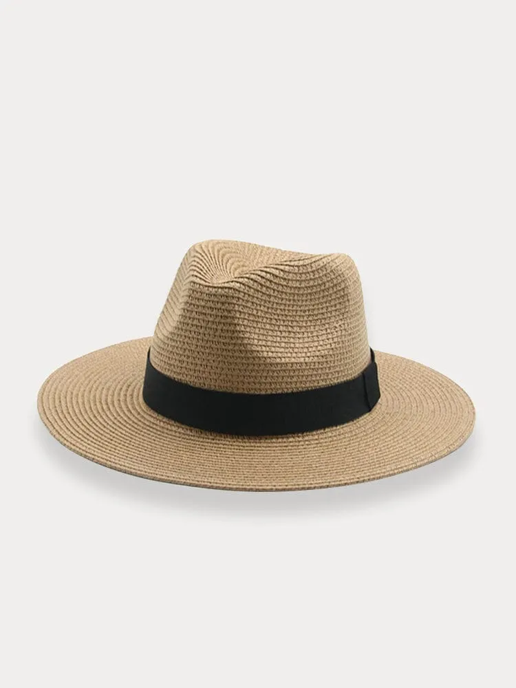 Classic Flat Brim Beach Hat sold by Coofandy