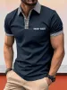 Casual Plaid Collar Polo Shirt sold by Coofandy