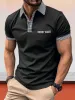Casual Plaid Collar Polo Shirt sold by Coofandy