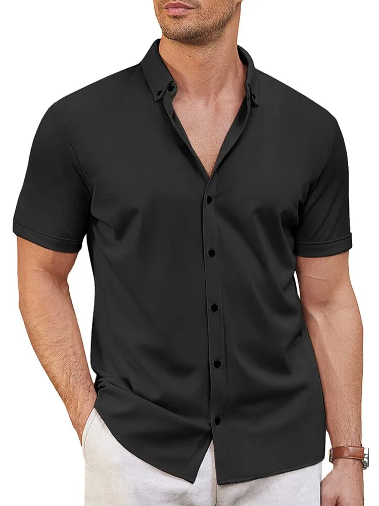 Casual Soft Wrinkle Free Shirt (US Only) sold by Coofandy product image thumbnail 2